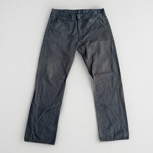Levi 505 Jeans Men 34x30 Straight Leg Faded Black 100% Cotton